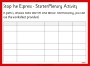 Stop the Express Starter Activity Teaching Resources (slide 3/6)